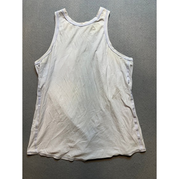 Lululemon Tops - Lululemon Lavender Grey Open Back Split Racerback Activewear Tank Top Size 6-114